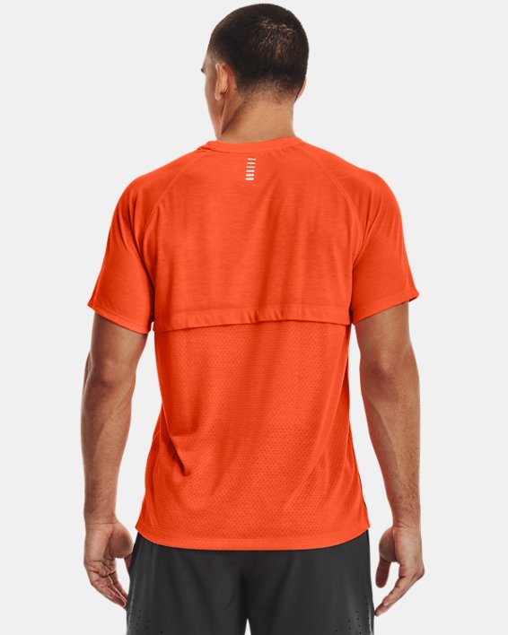 Camiseta de manga corta UA Streaker Run para hombre, Orange, pdpMainDesktop image number 1